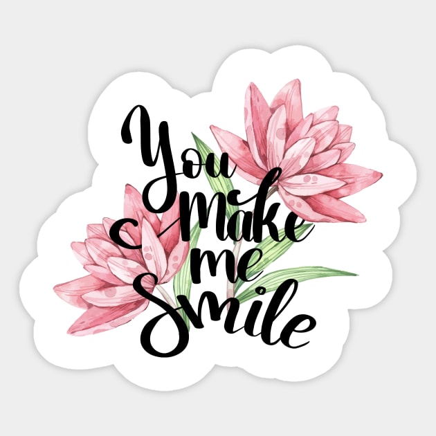 You Make me Smile Sticker by Utopia Shop